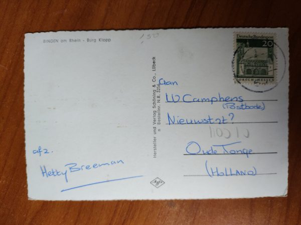Postkarte Bingen am Rhein Burg Klopp - Image 2