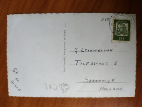 Postkarte  Koln Koblez Rhein - Image 2