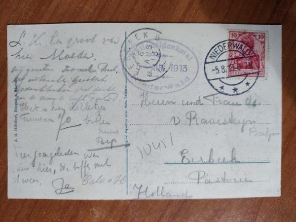 Postkarte National Denkmal Niederwald - Image 2