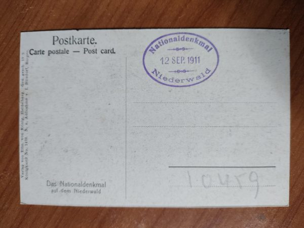 Postkarte national Denkmal Niederwald - Image 2