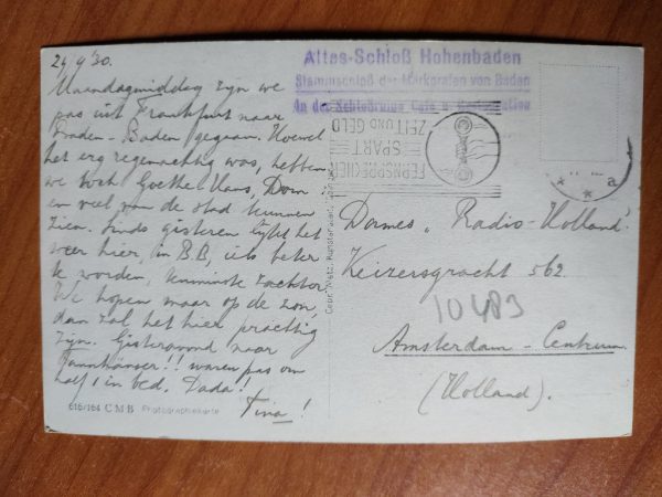 Postkarte Baden Baden Kletterpartie - Image 2