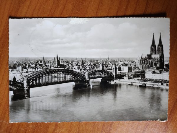 Postkarte Koln Hohenzollernbrucke