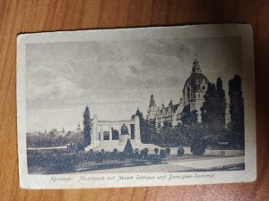 Postkarte Hannover Maschpark Rathaus