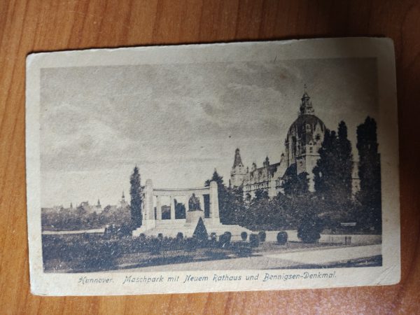 Postkarte Hannover Maschpark Rathaus