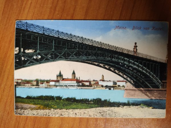 Postkarte Mainz Blick von Kastel