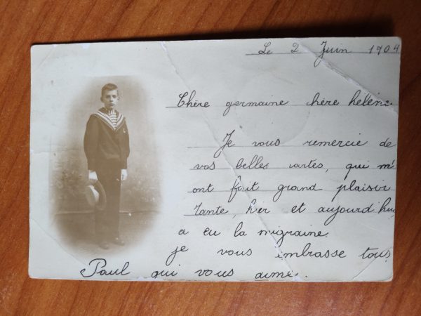 Postkarte Jungen F Lippens Berlin