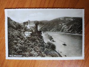 Postkarte Rheinstein Burg