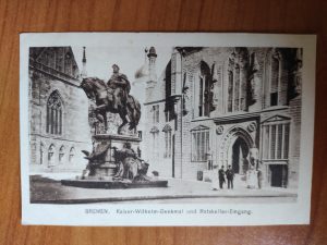 Postkarte Bremen Kaiser Wilhelm Denkmal