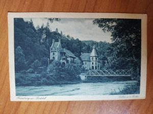 Postkarte Bodetal Burg