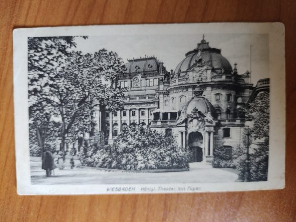 Postkarte Wiesbaden Theater