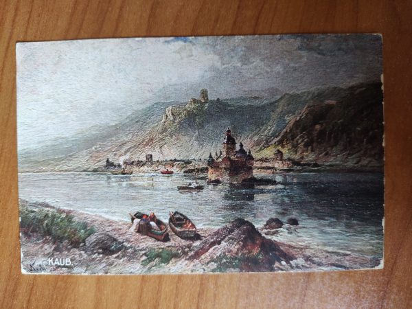 Postkarte Kaub Burg