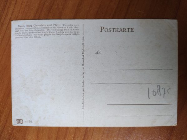 Postkarte Kaub Burg - Image 2