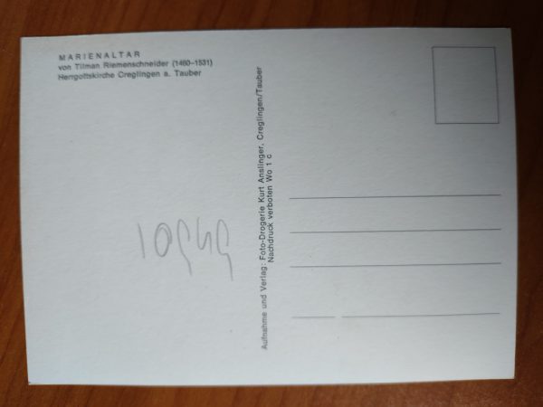 Postcard Marienaltar Creglingen - Image 2