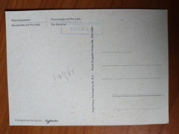 Postcard Diavolezza bahn Piz Bernina - Image 2