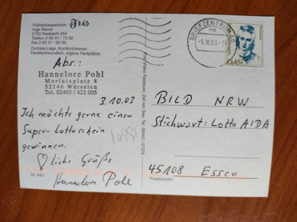 Postcard Pension Iris Saalbach - Image 2