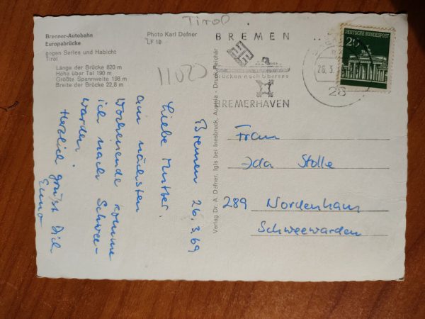 Postcard Europabrucke Tirol - Image 2