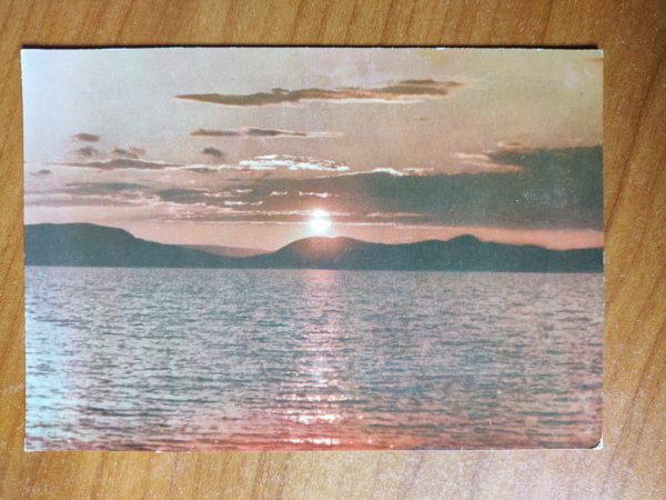 Postcard Plattensee Sundown Balaton