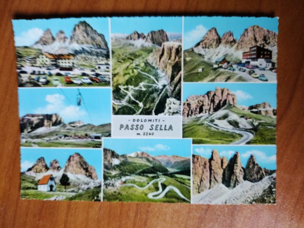 Postcard Passo Sella Dolimiti