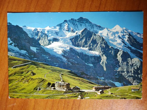 Postcard Scheidegg mit Jingfrau