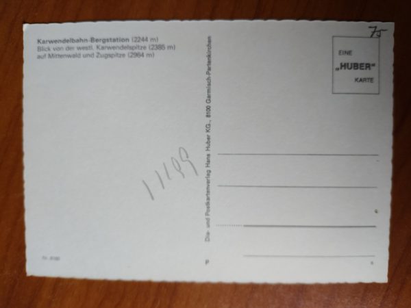 Postcard Karwendelbahn Bergstation - Image 2