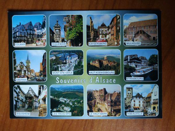 Postcard Souvenirs Alsace