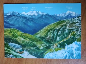 Postcard Valais Alps Belvedere