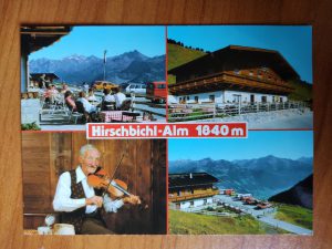 Postcard Hirschbichl Alm