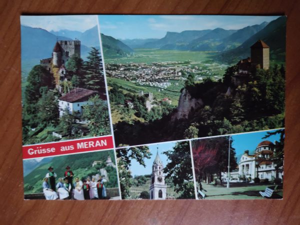 Postcard Grusse aus Meran