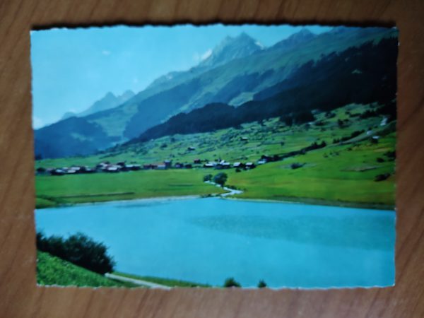 Postcard Brigels Stausee
