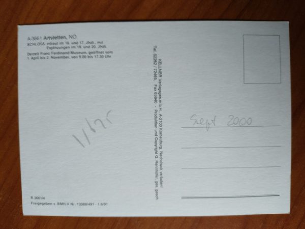 Postcard Schloss Artstetten - Image 2