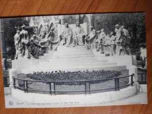 Postcard Gent Monument aux Freres