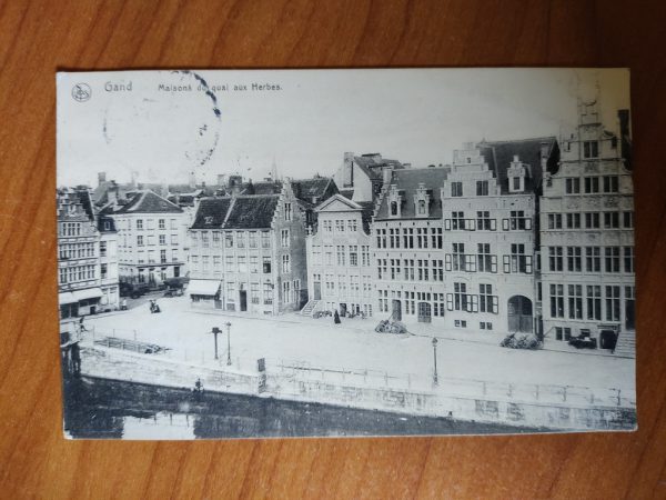 Postcard Gent Maisons de Quai aus Herbes