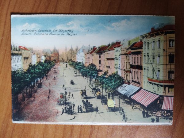 Postcard Antwerp Panorama Avunue de Keijser