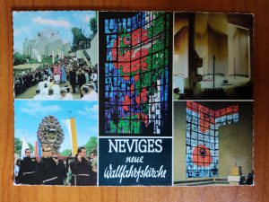 Postcard Neviges Wallhahrtskirche Church