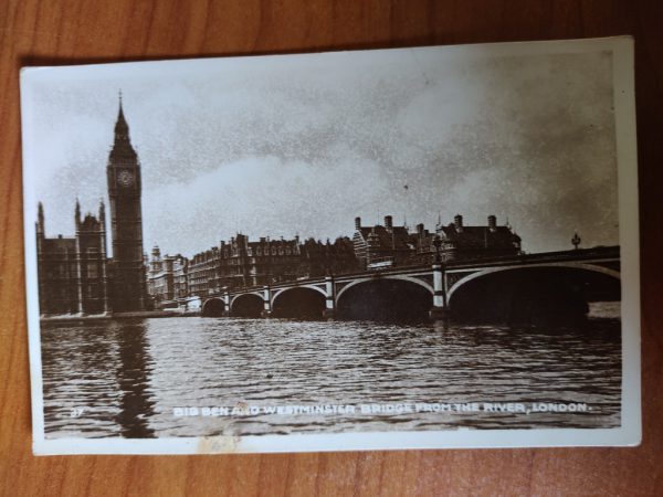 Postcard London Big Ben 1921