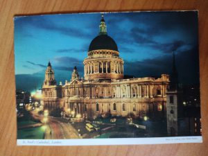 Postcard London St Paul Cathedral