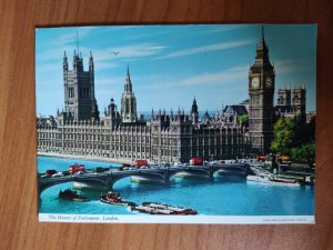 Postcard London Houses of Parliament