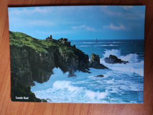 Postcard Lands End Sea