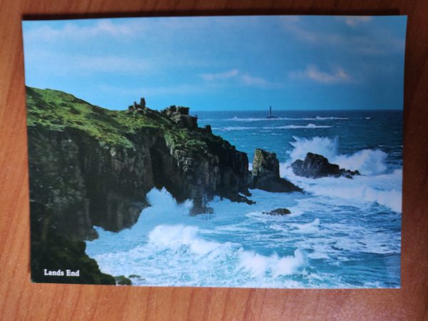 Postcard Lands End Sea