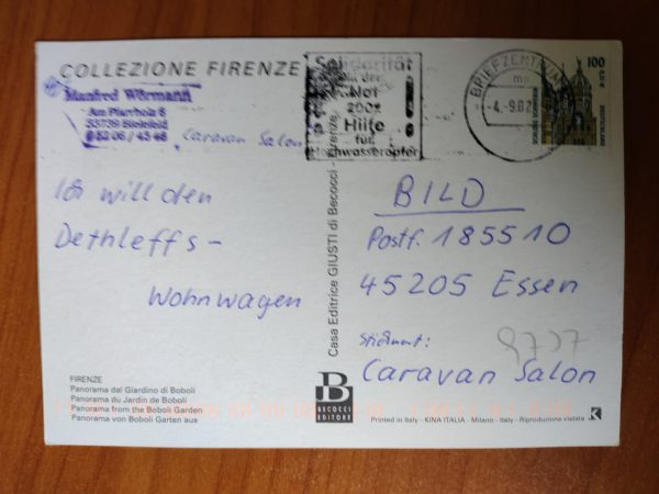 Postcard Firenze Florence - Image 2