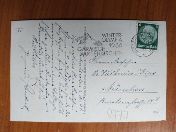Postcard Garmisch Marienplatz Deutsches reich - Image 2