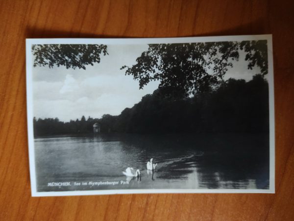 Postcard Schloss Nymphenburg Pagodenburg See