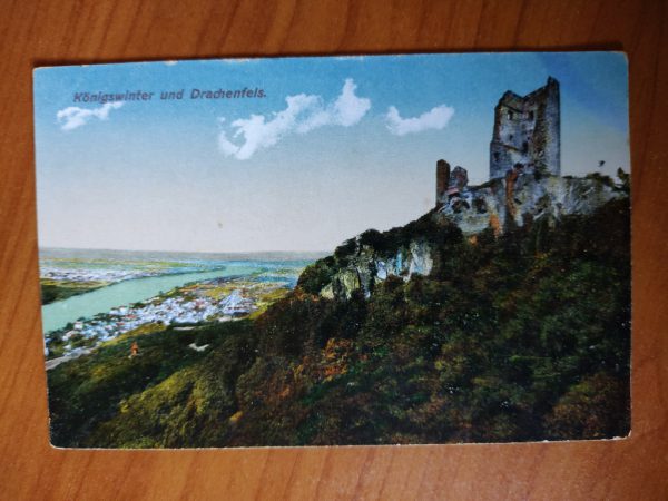 Postcard Konigswinter mit Drachenfels