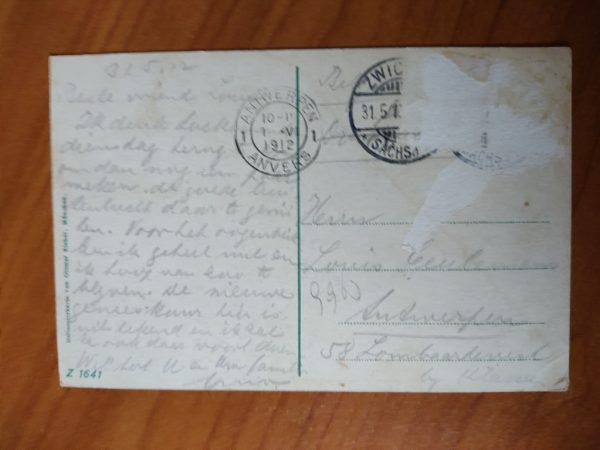 Postcard Zwickau Paradiesbrucke 1912 - Image 2