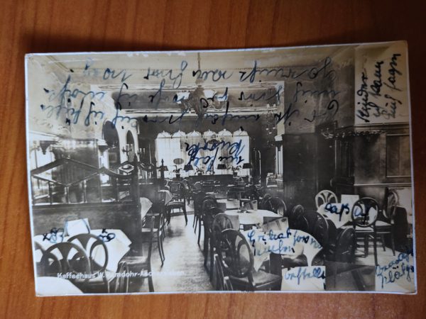 Postcard Aschersleben Kaffeehaus