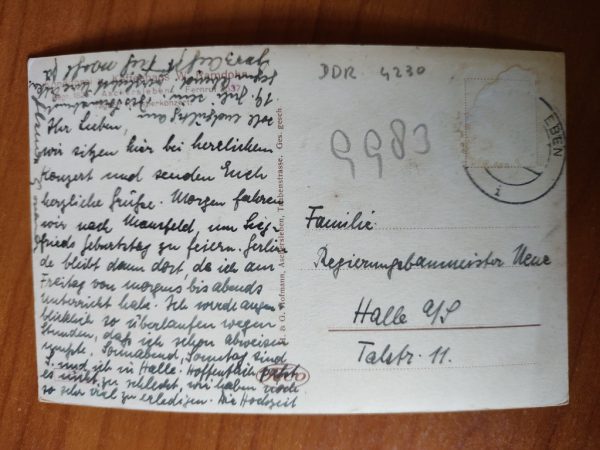 Postcard Aschersleben Kaffeehaus - Image 2
