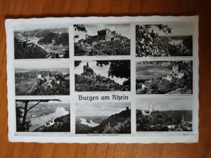 Postcard Burgen am Rhein