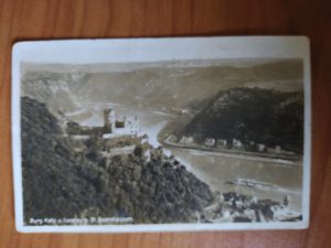 Postcard Burg Katz Goarshausen