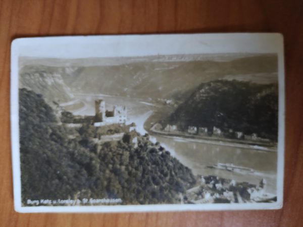 Postcard Burg Katz Goarshausen
