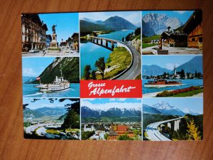 Postcard Alpenfahrt Europabrucke